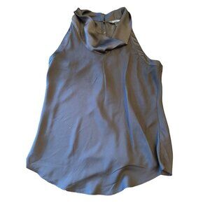 White House Black Market Womens Black Sleeveless Halter Top L